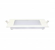 Panelis, LED, SLIM/sq, 12W, 660lm, IP20, balts, 2gab., (40)