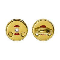 Escutcheon for doors MP, MUZ-06-WC, Scandinavian, GP(gold)