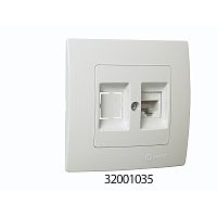 Socket, Makel, LILLIUM NATURAL KARE, DATA, white, recessed