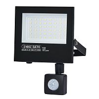 Прожектор, LED, Horoz, ASLAN, 20W, 2200lm, 6400K, IP65, черный, с PIR сенсором