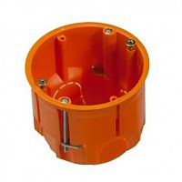 Junction box, orange, for plasterboard, 68x60mm