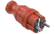 Plug, IEK, 16A, IP44, red