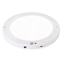 Plafons, LED, MARTHA, 18W, 1530lm, IP20, ar Photo&amp;amp;PIR sensoru, melns, (20)