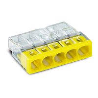 Teminal block, Wago, 2273-205, 24A, 5-socket, 0.5-2.5mm2, (100), (100)