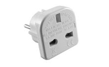 Adapter, AD75, 7.5A, UK-EU, valge