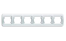 Frame, Makel, MIMOZA, 6-socket, white