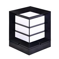 Garden lamp, E27, Horoz, PRIZMA-2, IP54, black, (8)