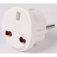 Adapter, Horoz, 10A, UK-EU, white, (90)