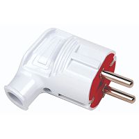 Plug, Horoz, grounded, white, corner, (50)