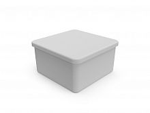 Junction box, Mutlusan, with cover, gray, surface, 85x85x48mm