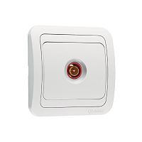 Socket, Makel, MIMOZA, TV finite, white+white, recessed