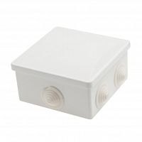 Распределительная коробка, S-BOX, с вводами, IP44, белая, наружн., 80x80x40mm