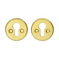 Escutcheon for doors MP, MUZ-06-PZ, Scandinavian, BS(matt gold)