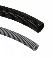 Pipe corrugated, Mutlusan, black, 12mm, (50)