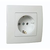 Socket, Makel, LILLIUM NATURAL KARE, grounded, white