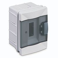 Modular distribution box, Makel, 2-socket, IP40, with transp. door, recessed