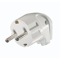 Plug, Makel, grounded, white, corner, (125)