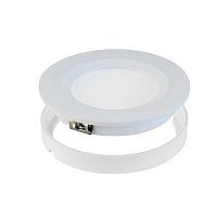 Панель, LED, Horoz, LUNA, 3W, 210lm, 4200K, IP20, белый, встраеваемая, (100)