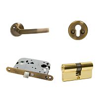 Lock kit MP, MSL-2018+MRO+MUZ+MCI, Scandinavian, AB(antique gold), 72mm