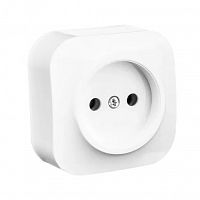 Socket, Horoz, EVA, non-grounded, white, surface