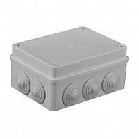 Junction box, S-BOX, with cable entries, IP65, gray, surface, 150x110x70mm