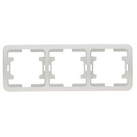 Frame, Makel, MIMOZA, 3-socket, white, horisont.