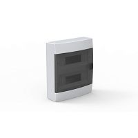 Modular distribution box, Horoz, 24-socket, IP40, white, with transp. door, surface, (8)