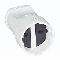 Socket outlet, Makel, non-grounded, white, (50)