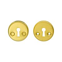 Escutcheon for doors MP, MUZ-06-V, Scandinavian, BS(matt gold)