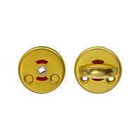 Escutcheon for doors MP, MUZ-06-WC, Scandinavian, BS(matt gold)