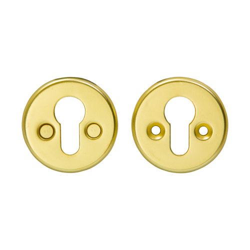 Escutcheon for doors MP, MUZ-06-PZ, Scandinavian, BS(matt gold)